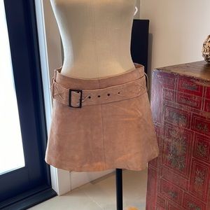 Arden B vintage suede mini skirt 4